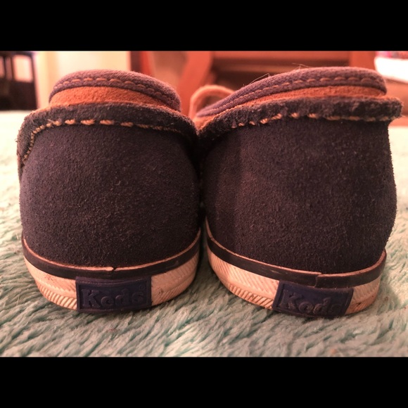 Navy and Brown Suede Keds - Picture 7 of 8
